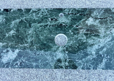 blat łazienkowy - Verde Guatemala marmur